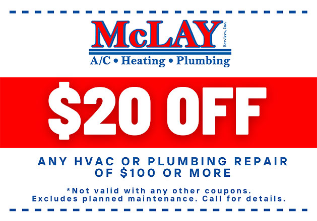 Save $20 Off HVAC or Plumbing Repair of $100 or More