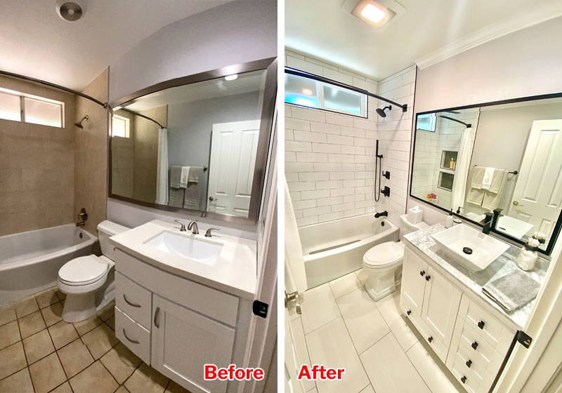 Before and After Bathroom Remodeling in La Verne, CA