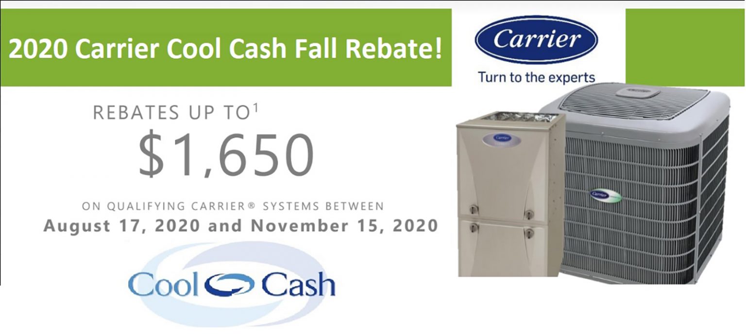 Special Offer - Fall Carrier Cool Cash Rebates